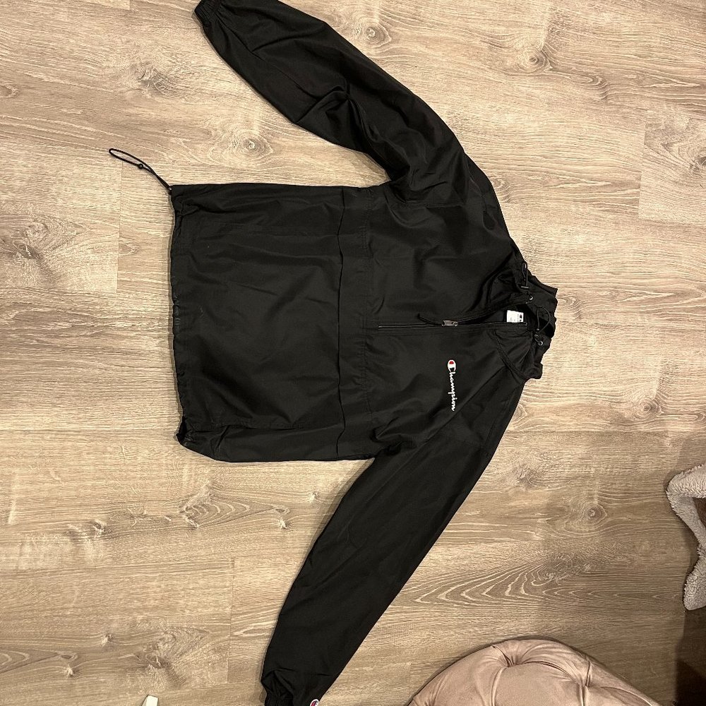 Champion Black Windbreaker Brand New Never Worn Size Small